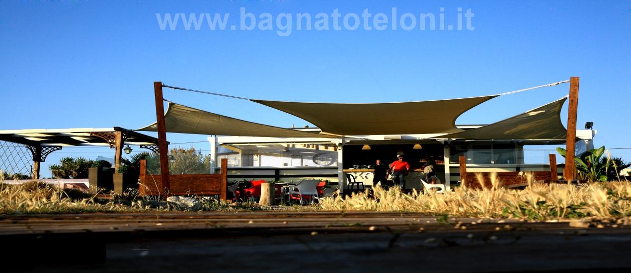 Tenda da sole in rete Tentmesh, ottime per soluzioni d'ombra in giardini, terrazze e centri turistici